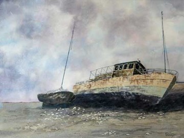 High and Dry, Watercolor by Doug DeWolfe of New View