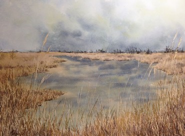 Marsh in Fall, Watercolor by Doug DeWolfe of New View