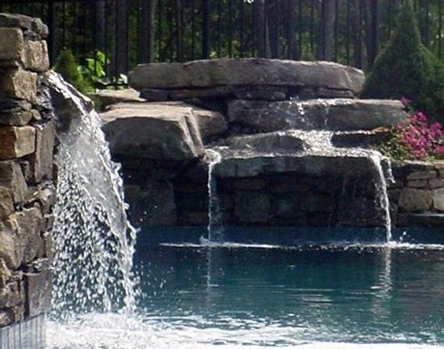 Custom Pool Waterfall by New View, Inc.