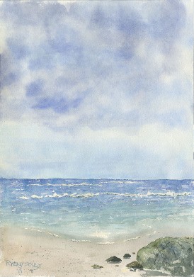 Summer Shore, Watercolor by Doug DeWolfe of New View